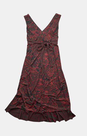 2000s Midi V-Neck Dress image number 2