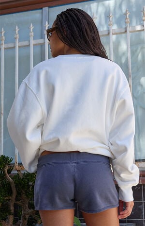 Navy Low Rise Sweat Shorts image number 4