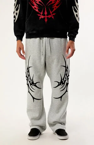 Warping In Time Baggy Fleece Sweatpants image number 2