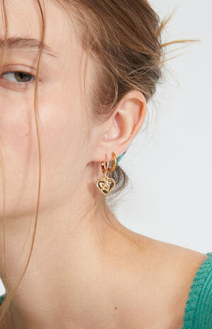 Cherub Heart Earrings image number 2