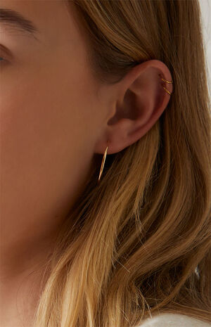 Small Thin Hoop Earrings image number 2
