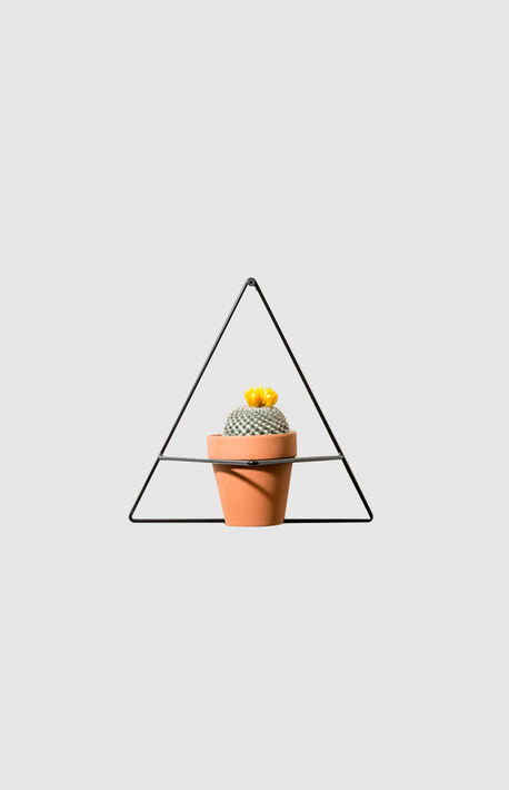 Black Triangle Wall Planter