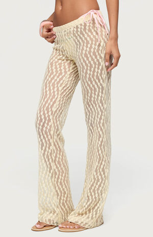 Liliette Sheer Textured Pants image number 2