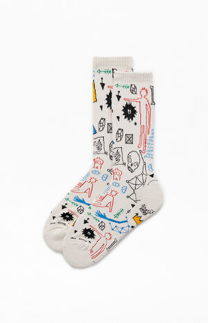 Scribbles Crew Socks image number 1