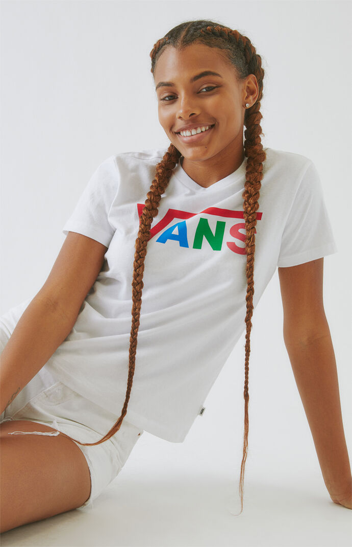 vans rainbow t shirt