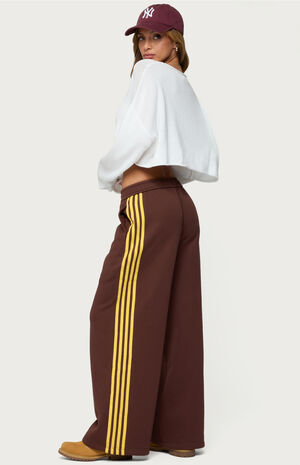 Sorin Contrast Striped Wide Sweatpants image number 4