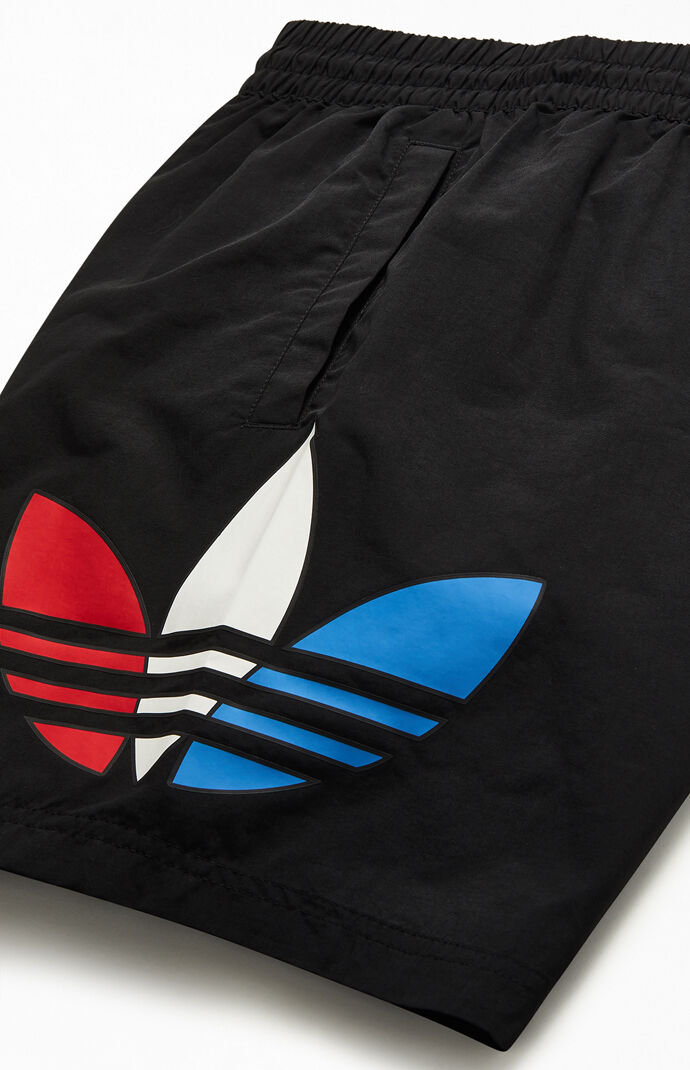 Recycled Tricolor 17" Swim Trunks