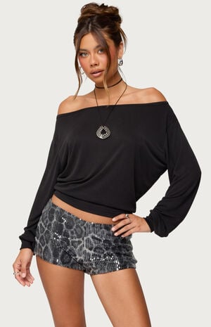 Nannie Off Shoulder Oversized Top image number 1