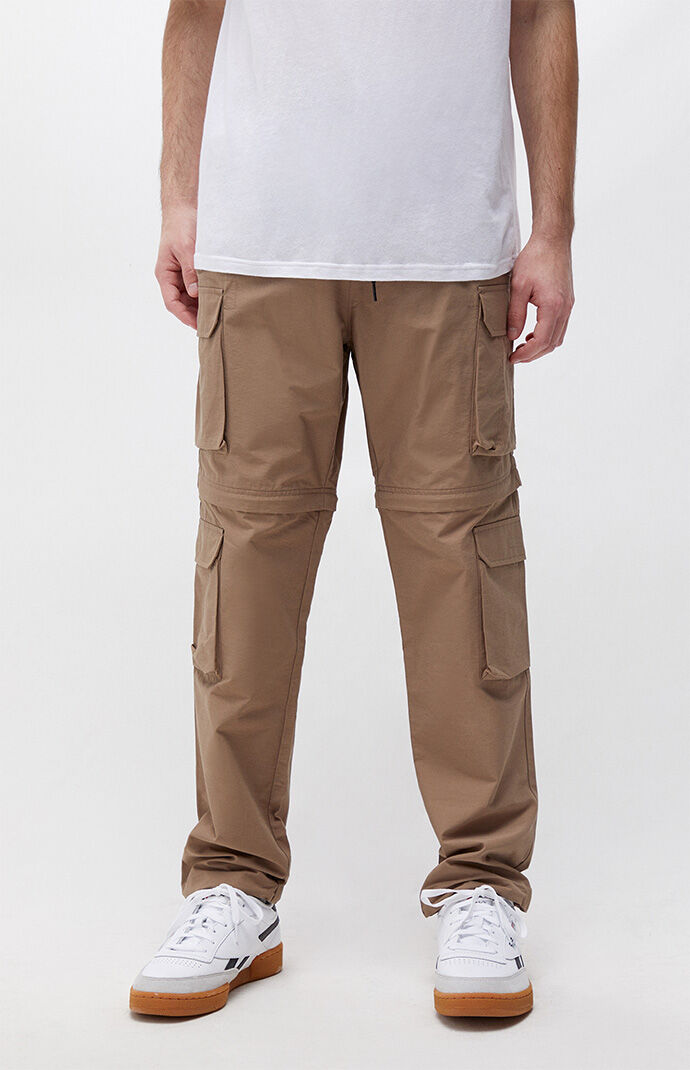 Pacsun Brown Zip Off Nylon Pants | Pacsun