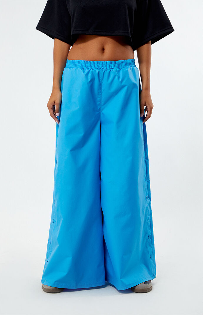 ★Reebok★ R Chain Side Slit Track Pants W Light Blue Reebok Angel Wide Leg Track Pants | PacSun