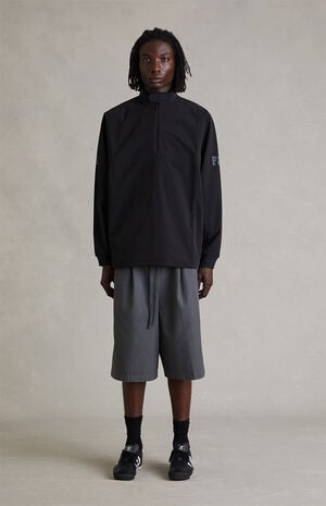Vintage Black Half Zip Track Jacket image number 5
