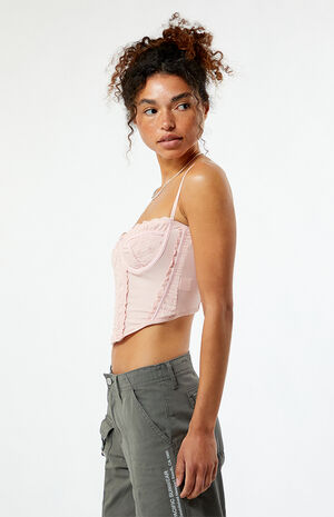 Pointelle Knit Corset image number 3