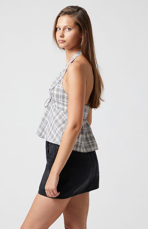 Plaid Halter Top image number 4