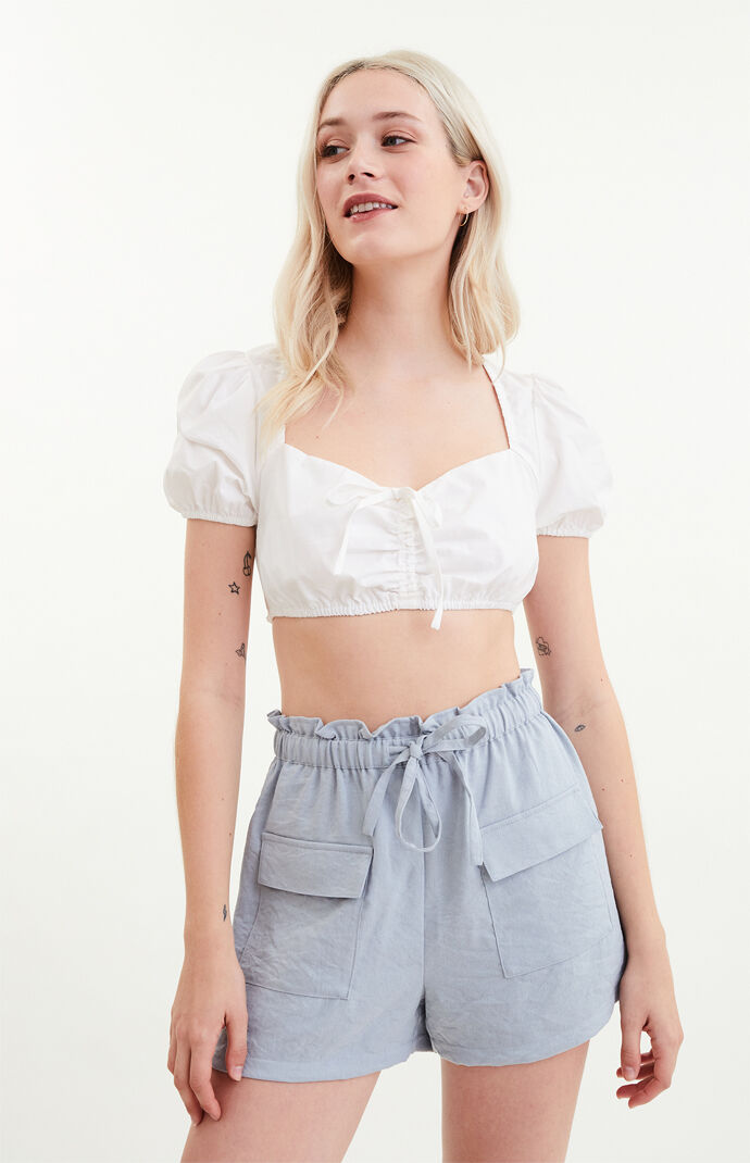 Allure Tie Back Crop Top