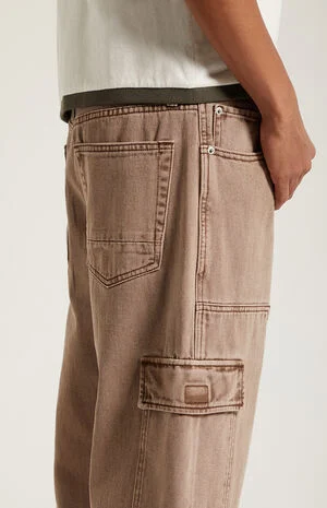 Dylan Baggy Jeans Cargo Carpenter Washed Brown image number 5