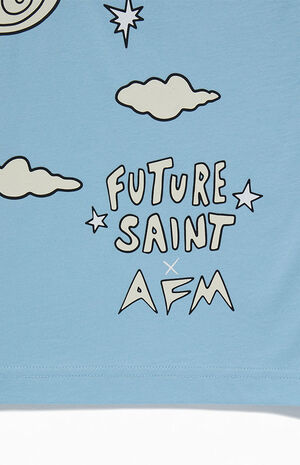 x Future Saint Blue Graphic T-Shirt image number 3