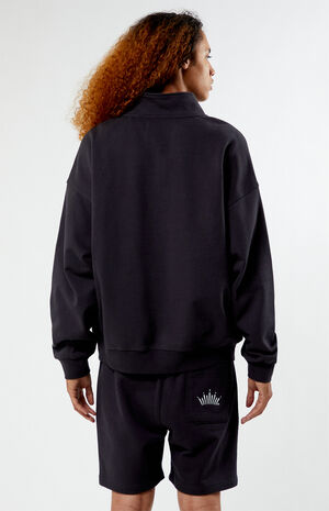 By PacSun Quarter Zip Ribbon Sweatshirt image number 3