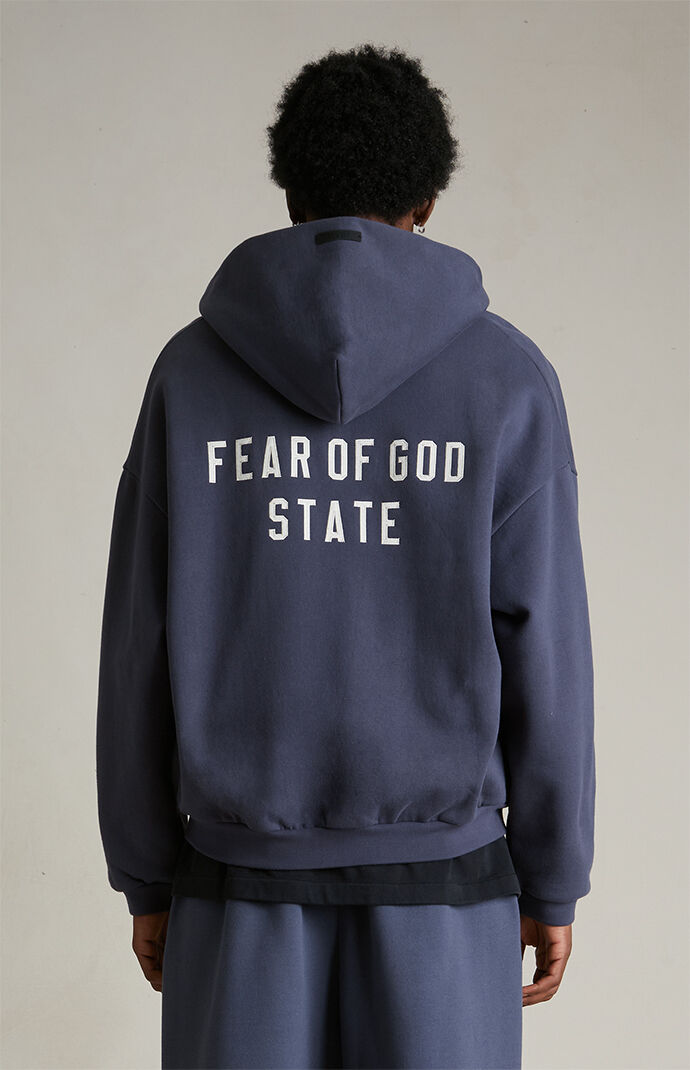 パーカー・フーディ FEAR OF GOD SS25 FULL ZIP HOODIE (FGE250517FLC 001) Fear of God Essentials Marine Heavy Fleece University Full