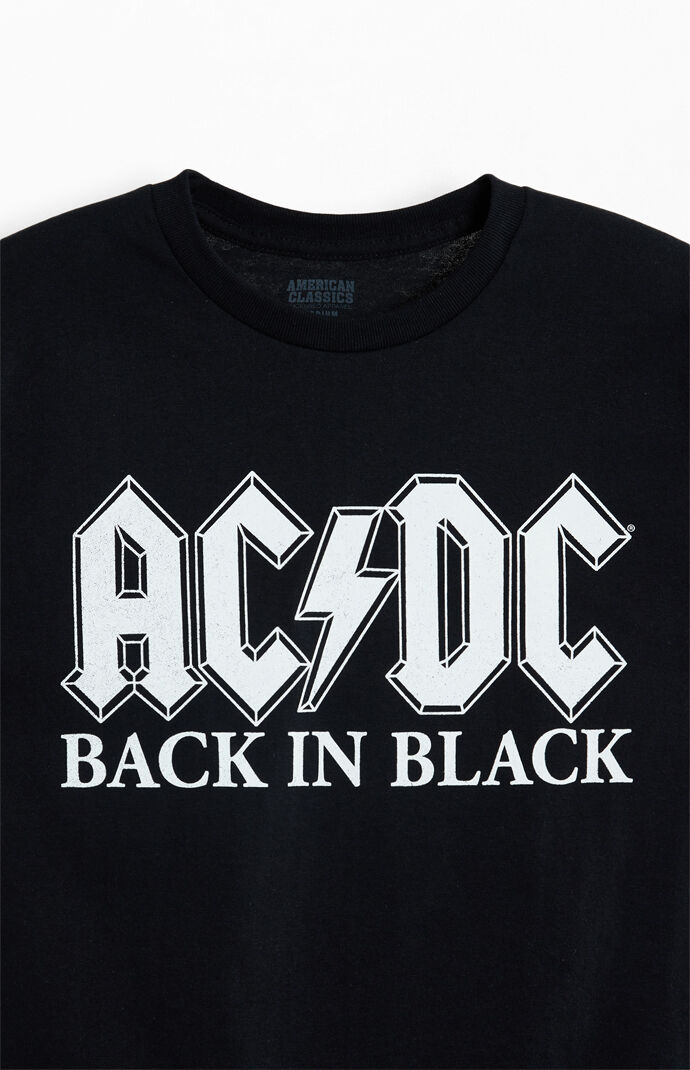 Ac dc back in black t shirt shop