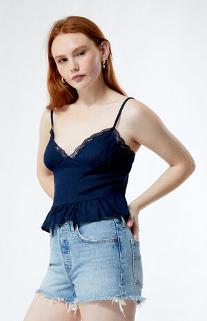 Ruffle Babydoll Top image number 3