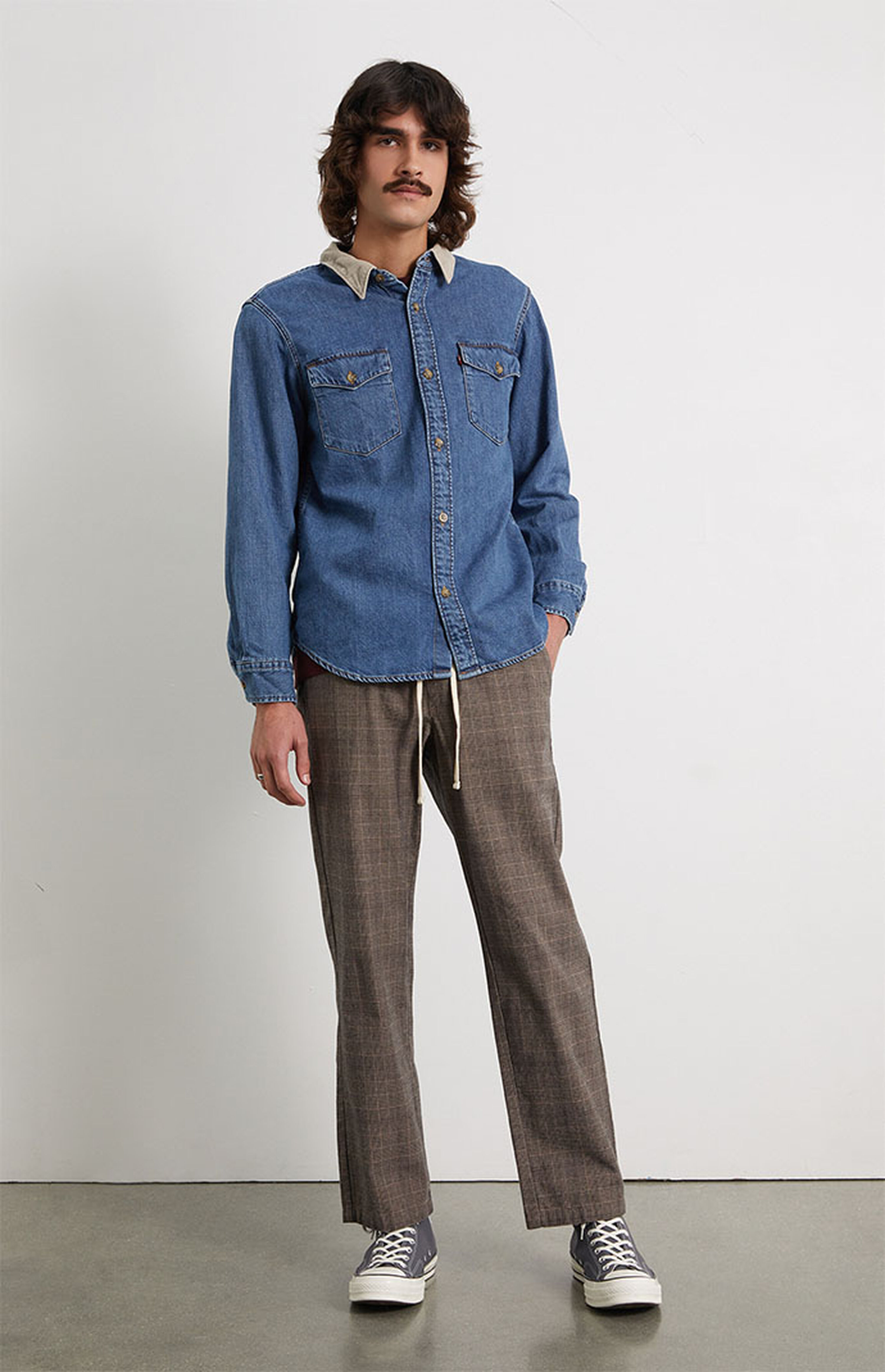 PacSun Brown Plaid Trouser Pants PacSun