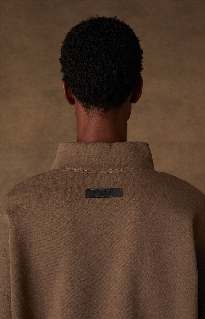 Fear of God Essentials Wood Mock Neck Sweatshirt | PacSun