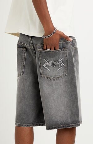 Parker Baggy Jean Shorts Black Wash image number 5