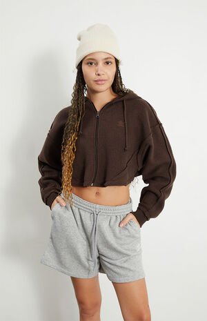 Dark Brown Adicolor Full Zip Hoodie image number 2