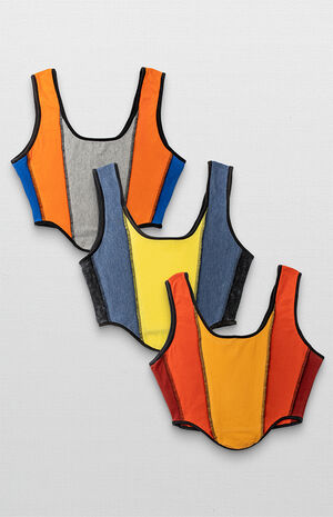 Upcycled Corset Tank Top Upcycled Corset Tank Top image number null