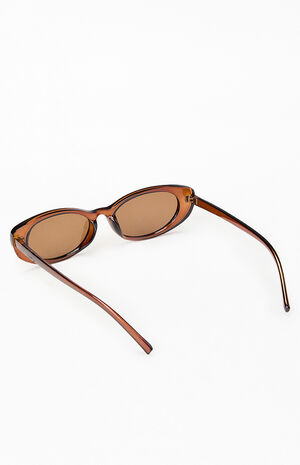 Esme Plastic Oval Sunglasses image number 2