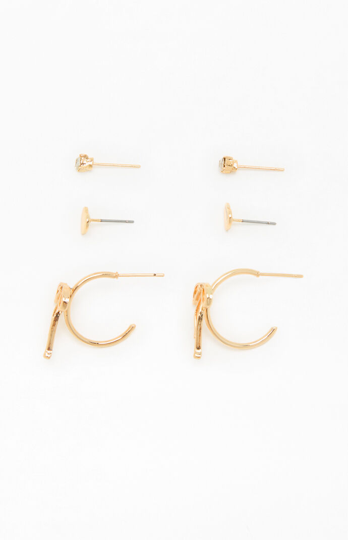 LA Hearts 3 Pack Ariana Earrings