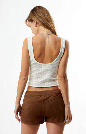 Faux Suede Micro Shorts image number 5