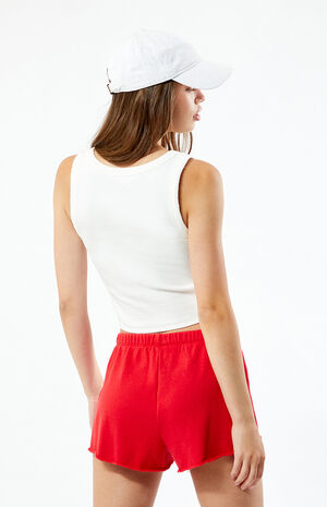 Red Pacific Sunwear Flow Sweat Shorts image number 4