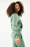 Vintage Dye Snap Cropped Sweatshirt Vintage Dye Snap Cropped Sweatshirt image number null