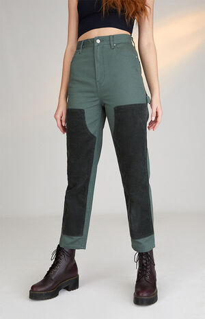 Olive Workwear Carpenter Pants image number 1