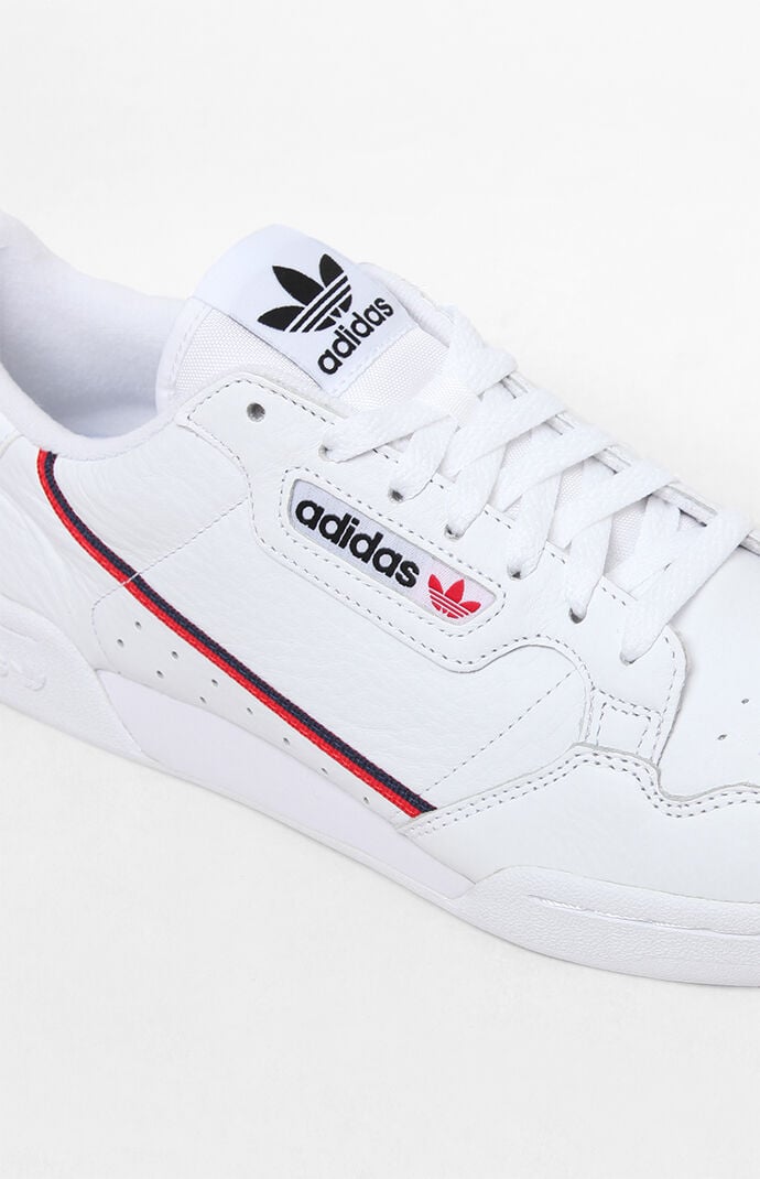 adidas White Red Continental 80 Shoes PacSun PacSun