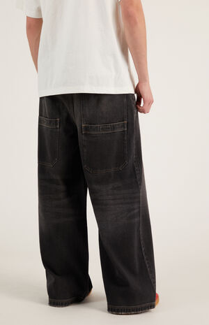 Ryder Oversized Pocket Ultra Baggy Cargo Jeans Black image number 5