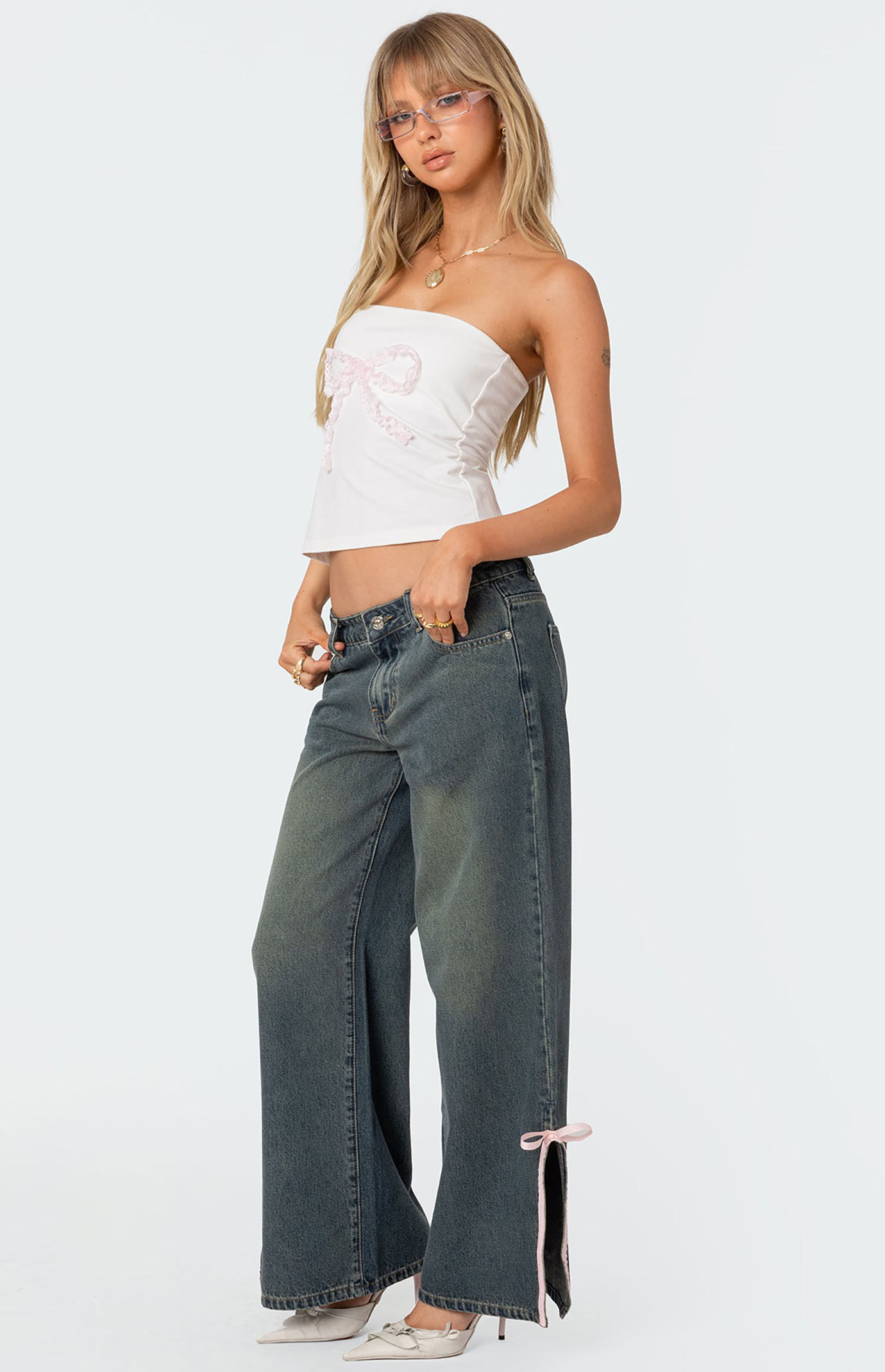 【KOOLOSET】Pintuck Thin Washed Bermuda Denim KOOLOSET】Pintuck Thin Washed Bermuda Denim (デニム