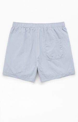 Gray Baggy 4.5" Swim Trunks image number 2