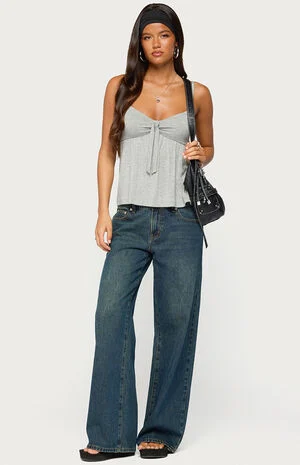 Michey Babydoll Tie Tank Top image number 5