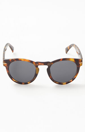 Tortoise Round Sunglasses image number 2