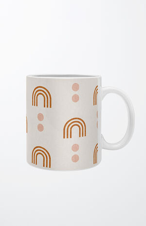 Beige Rainbow Coffee Mug image number 1