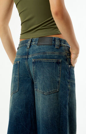 Sloane Low Rise Ultra Baggy Jeans Dark Blue image number 5