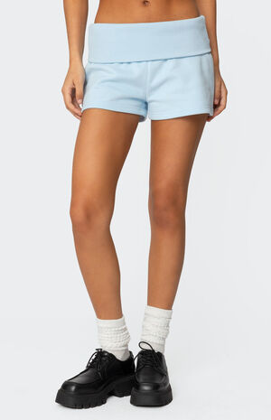 Super Edikted Fold Over Sweat Shorts image number 2