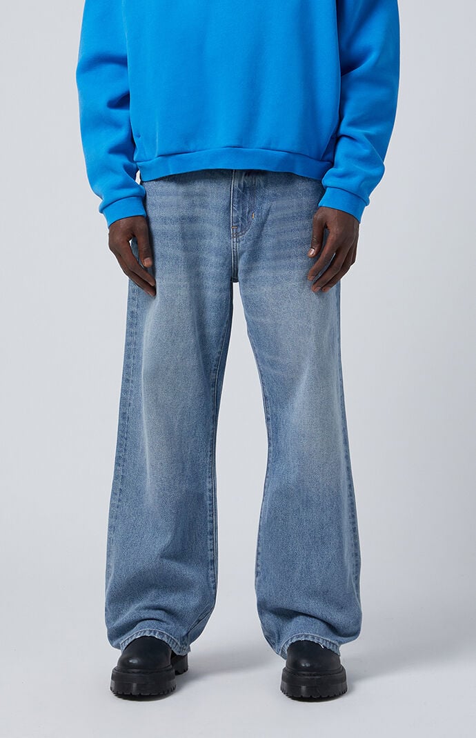 Pacsun Jordan Baggy Bootcut Jeans Light Indigo | PacSun