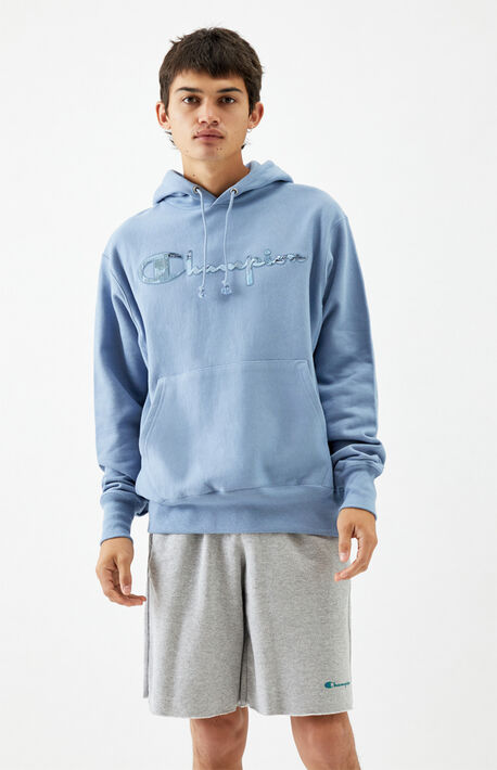 Reverse Weave Tonal Marble Hoodie