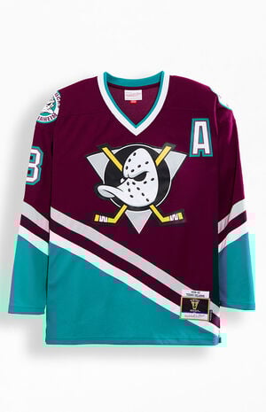 Blue Line Teemu Selanne Anaheim Ducks Dark 1996 Jersey image number 1