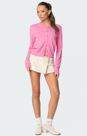 Double Belt Wrapped Mini Skort image number 1