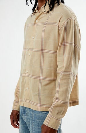 Tan&nbsp;Long Sleeve Classic Flannel Shirt image number 2