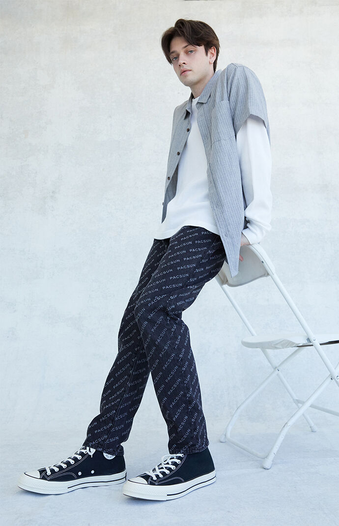 Monogram Slim Taper Rigid Jeans